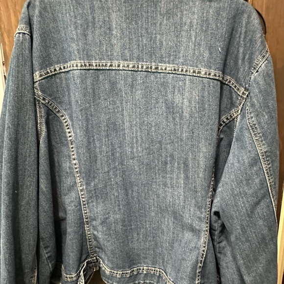 Avenue denim plus size jacket with gold and jeweled buttons, size 26/28. - Picture 4 of 4